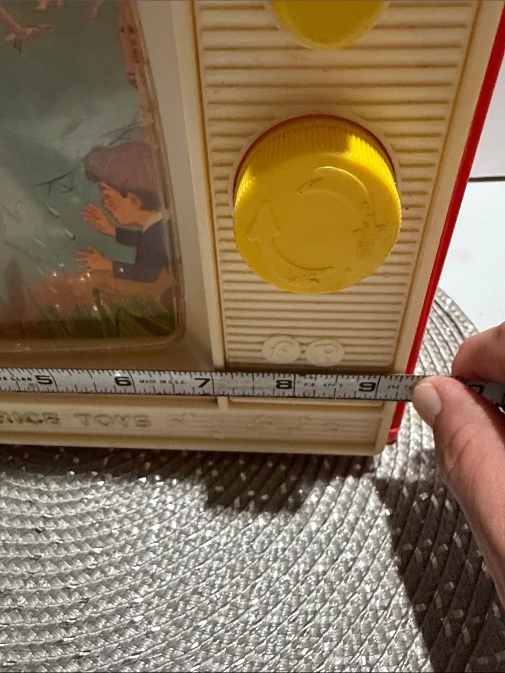 Fisher-Price Red and Yellow Carry Handle Toy TV